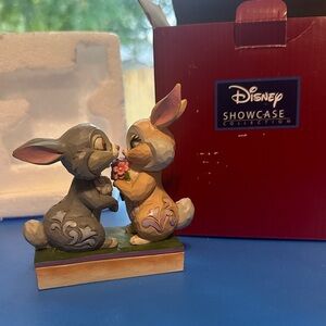 Jim Shore Disney Showcase Bunny Pair Figurine - Gray and Tan